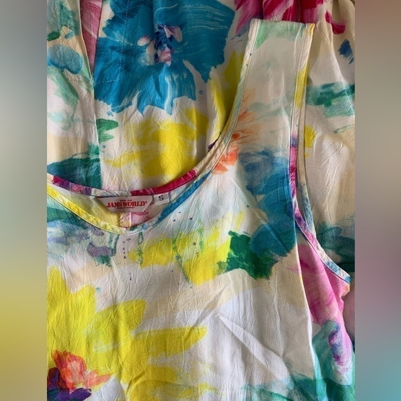 Jams World Floral Summer Vintage Midi Dress Size S - Picture 11 of 15